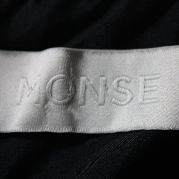 Monse Asymmetrical Black White Hounds Tooth Style Sleeveless Dress, Size Small - Picture 11 of 12